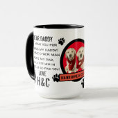 カスタム子犬のパパ！パパ親愛qETコーヒー マグカップ (正面左)