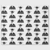 カスタム学名・卒業年 ラッピングペーパー (フラット)