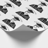 カスタム学名・卒業年 ラッピングペーパー (角)