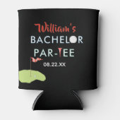 カスタム学士パーモダンティー・ゴルファー氏名日付 缶クーラー (正面)