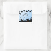 カスタム学校と卒業式シール スクエアシール (バッグ)