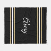 カスタム学校の毛布 フリースブランケット (正面(横))