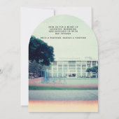 カスタム学校の色 | クラス懇親会 招待状 (裏面)