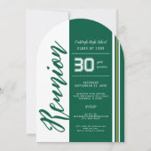 カスタム学校の色 | クラス懇親会 招待状 (正面)