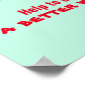 カスタム学校ポスター「もっと良い世界を築く」 ポスター (角)