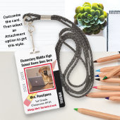 カスタム学校先生スタッフIDバッジ付き写真 バッジ