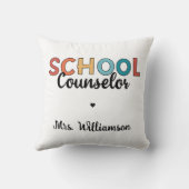 カスタム学校参事感謝の気持ち クッション (裏面)