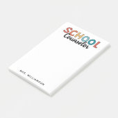 カスタム学校参事感謝の気持ち ポストイット (アングル)