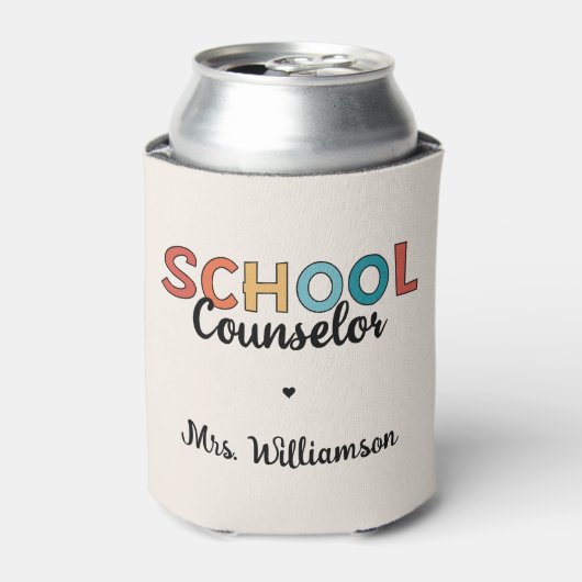 カスタム学校参事感謝の気持ち 缶クーラー (缶正面)