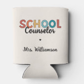 カスタム学校参事感謝の気持ち 缶クーラー (裏面)