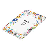 カスタム学校招待状 マグネット (左側)