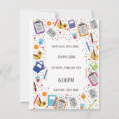 カスタム学校招待状 招待状 (裏面)