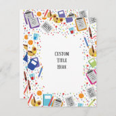 カスタム学校招待状 招待状 (正面/裏面)