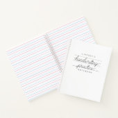 カスタム学生手書き練習用ノートブック ノートブック (内部)
