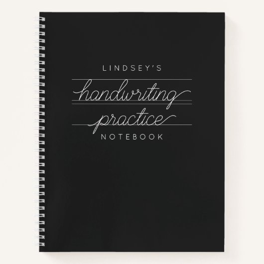 カスタム学生手書き練習用ノートブック ノートブック (正面)