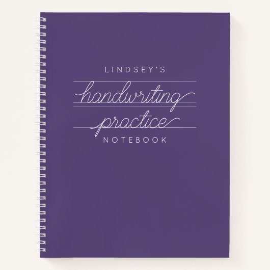カスタム学生手書き練習用ノートブック ノートブック (正面)