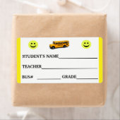 カスタム学生IDとバス番号ステッカー ラベル (インサイチュ)