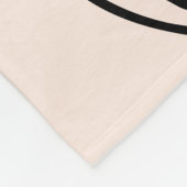 カスタム孫の名前ミニマルフローラ フリースブランケット (角)