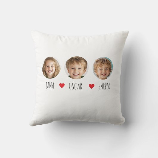 カスタム孫顔枕 | 写パーソナライズされた真 クッション (裏面)