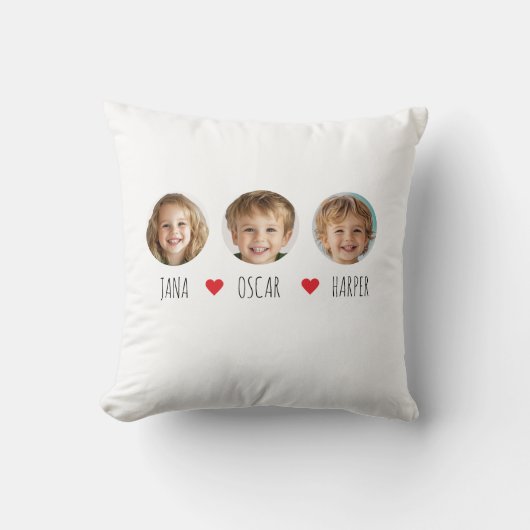 カスタム孫顔枕 | 写パーソナライズされた真 クッション (正面)