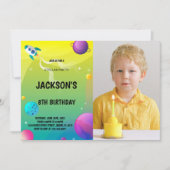 カスタム宇宙パーティー招待状 招待状 (正面)