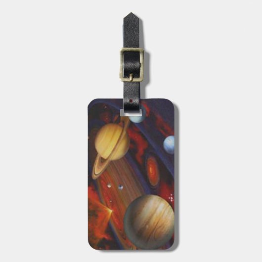 カスタム宇宙ラゲッジタグ ラゲッジタグ (正面縦)