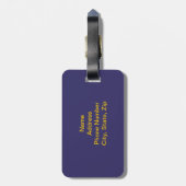カスタム宇宙ラゲッジタグ ラゲッジタグ (裏面縦)