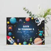 カスタム宇宙外誕生日フラットカード (スタンド正面)