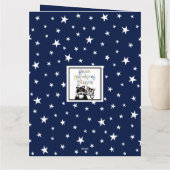 カスタム宇宙飛行士 宇宙パパの日カード カード (裏面)