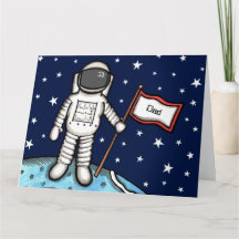 カスタム宇宙飛行士 宇宙パパの日 カード