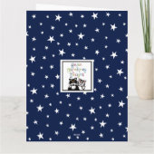 カスタム宇宙飛行士 宇宙 マザーズデー カード (裏面)