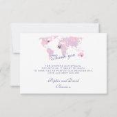 カスタム宛先ワールドマ結婚ップ サンキューカード (裏面)