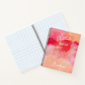 カスタム宝石トーン – Reds抽象芸術感謝 ノートブック (内部)