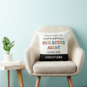 カスタム実在おもしろい不動産仲介業者素晴らし クッション (椅子)