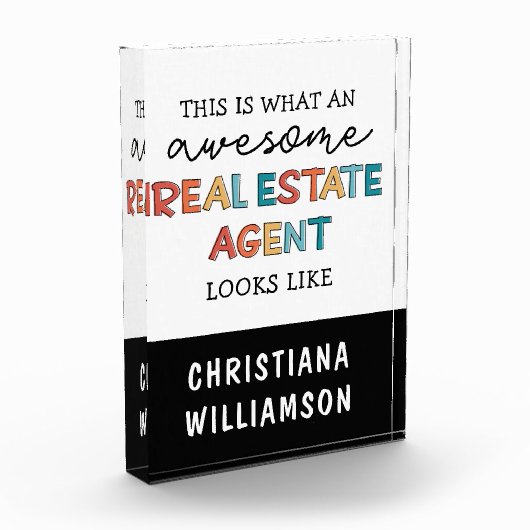 カスタム実在おもしろい不動産仲介業者素晴らし フォトブロック (左)