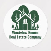カスタム実在エステートカンパニーグリーンフォレストハウス ラベル (デザイン2)