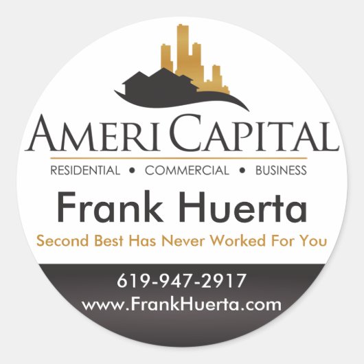 カスタム実在エステートシール ラウンドシール (正面)