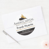 カスタム実在エステートシール ラウンドシール (封筒)