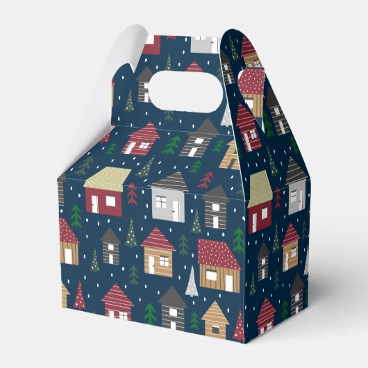 カスタム実在エステートハウズホリデークリスマスパーティー フェイバーボックス (裏面サイド)