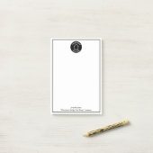 カスタム実在エステート会社のロゴシンプルモダン ポストイット (デスク上)