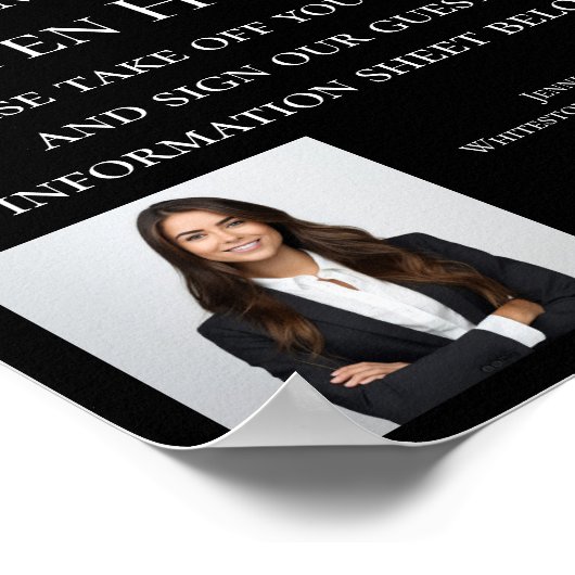 カスタム実在エステート会社オープンハウスウェルカム ポスター (角)