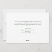 カスタム実在エステート会社クリスマスウィンターハウス シーズンカード (裏面)