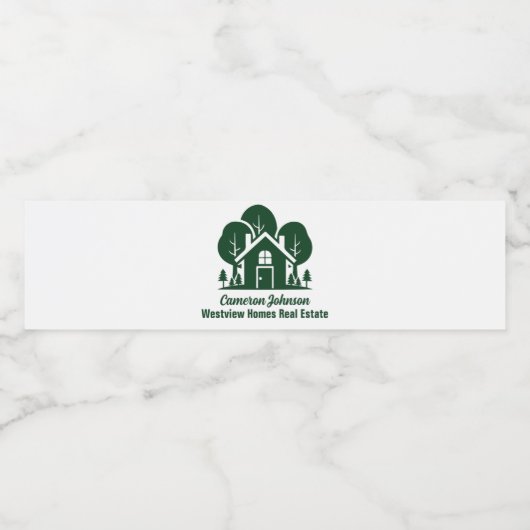 カスタム実在エステート会社フォレストオープンハウス ペットボトルラベル (シングルラベル)