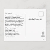 カスタム実在エステート シーズンポストカード (裏面)