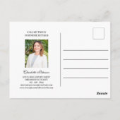 カスタム実在エステート ポストカード (裏面)