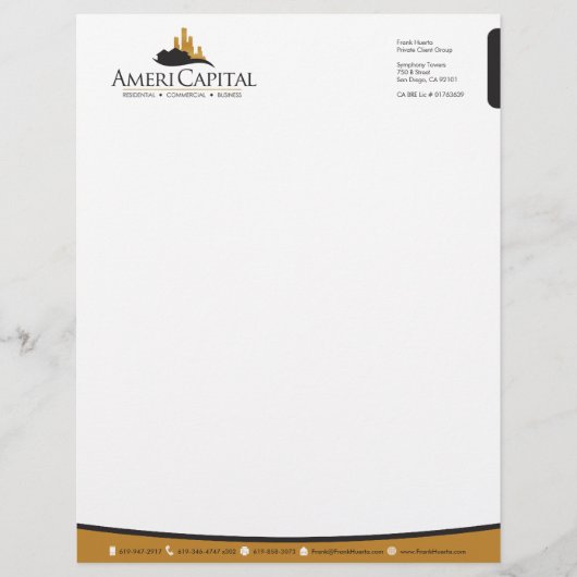 カスタム実在エステートLetterhead V3 レターヘッド (正面)