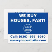 カスタム実在シンプル資産投資家We 買 House ポストカード (正面/裏面)