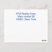 カスタム実在シンプル資産投資家We 買 House ポストカード (裏面)