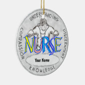 カスタム実在ナースオーナメント セラミックオーナメント (右)