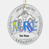 カスタム実在ナースオーナメント セラミックオーナメント (左)